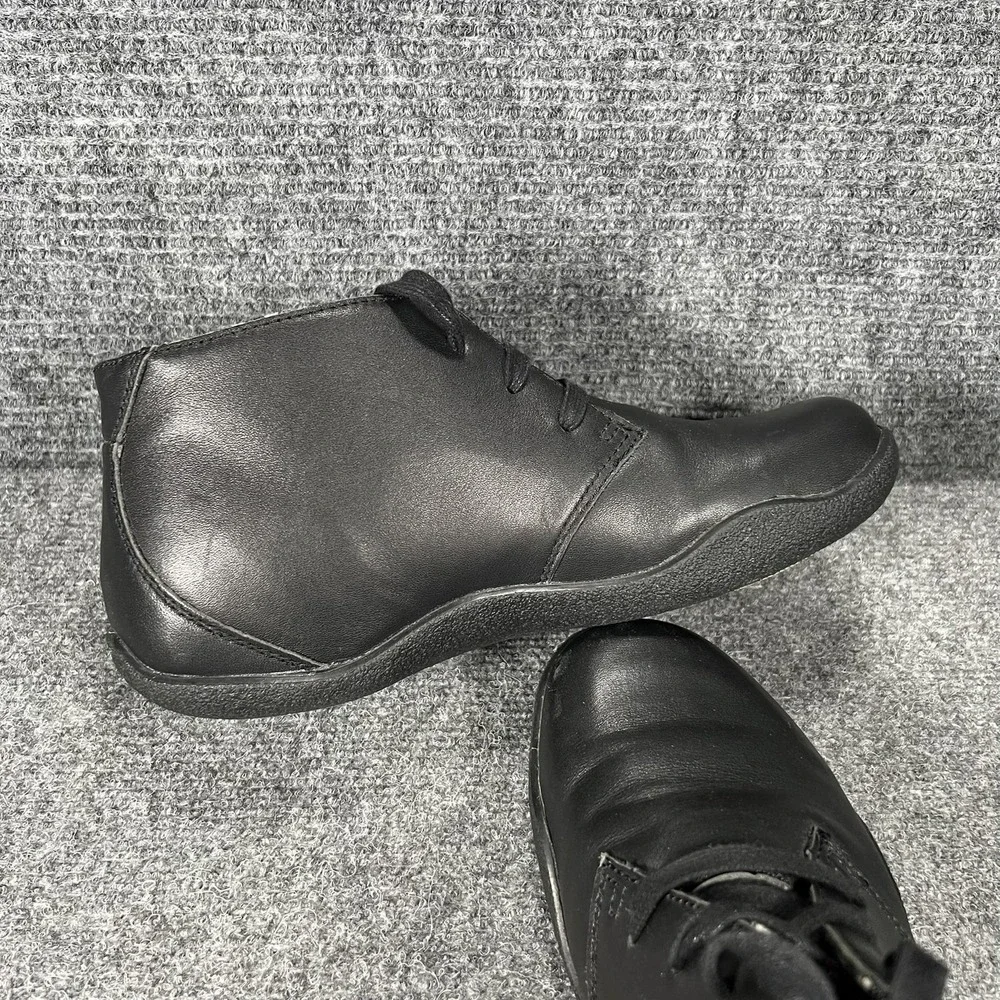 KURU Shoes Mens Size 7 Black Leather Chukka Comfort Casual Sneakers 100911‎
